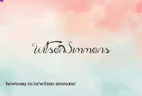 Wilson Simmons