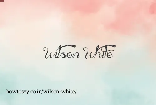 Wilson White