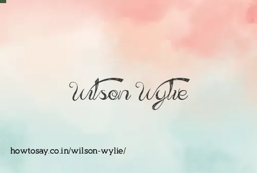 Wilson Wylie