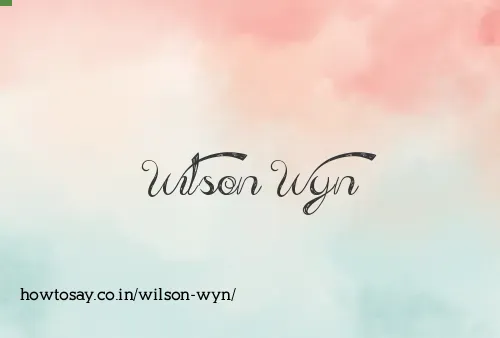 Wilson Wyn