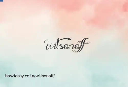 Wilsonoff