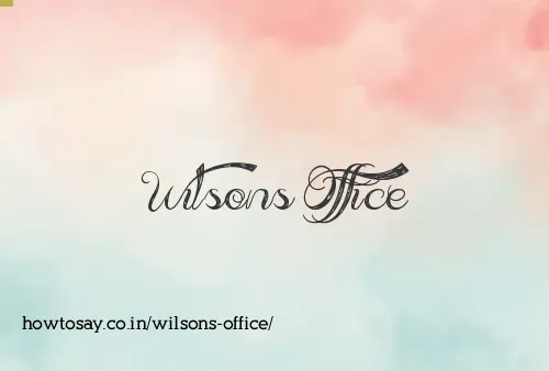 Wilsons Office