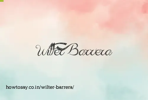 Wilter Barrera