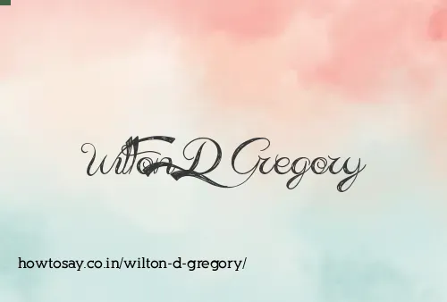 Wilton D Gregory