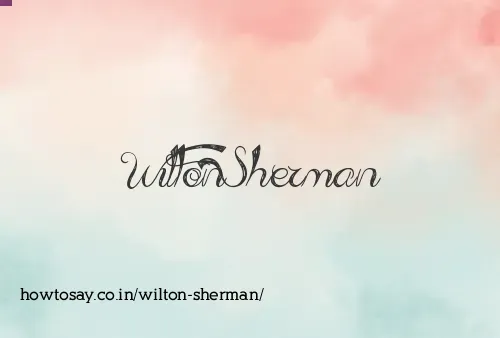 Wilton Sherman
