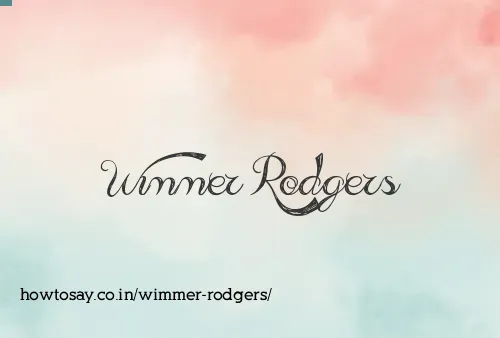 Wimmer Rodgers
