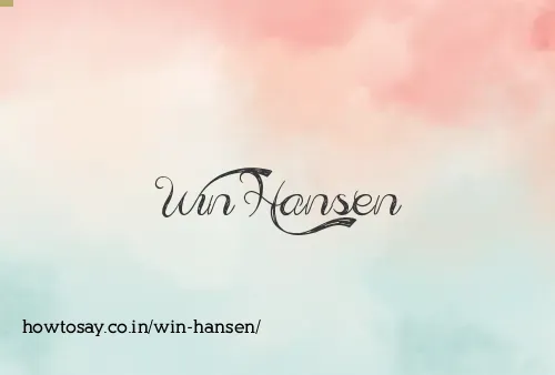 Win Hansen