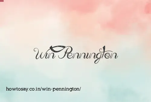 Win Pennington