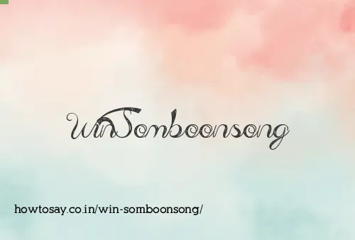 Win Somboonsong