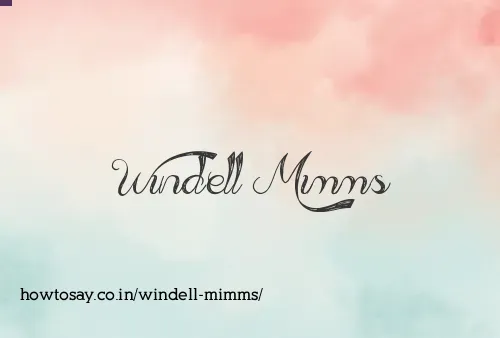 Windell Mimms