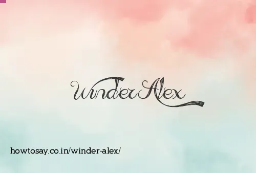 Winder Alex