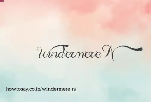 Windermere N