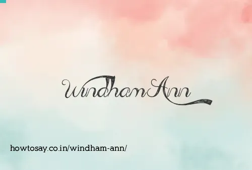 Windham Ann