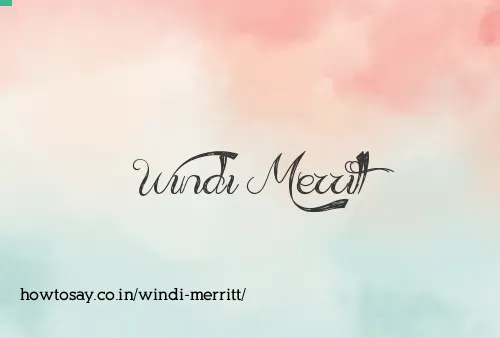 Windi Merritt