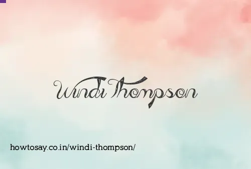 Windi Thompson