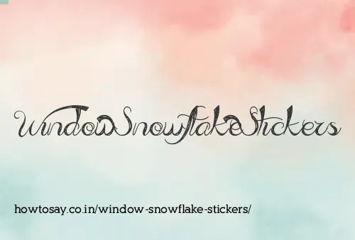 Window Snowflake Stickers