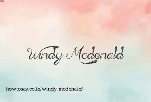 Windy Mcdonald