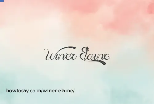 Winer Elaine