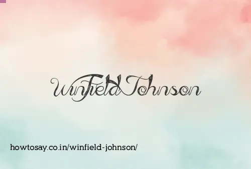 Winfield Johnson