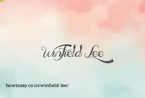 Winfield Lee