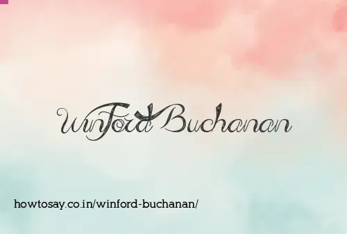 Winford Buchanan