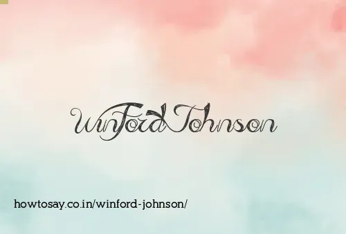 Winford Johnson