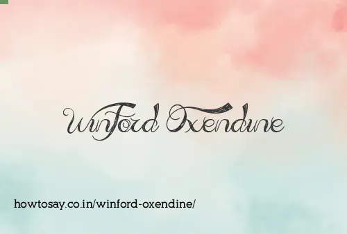 Winford Oxendine