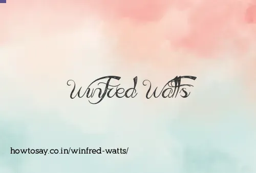 Winfred Watts