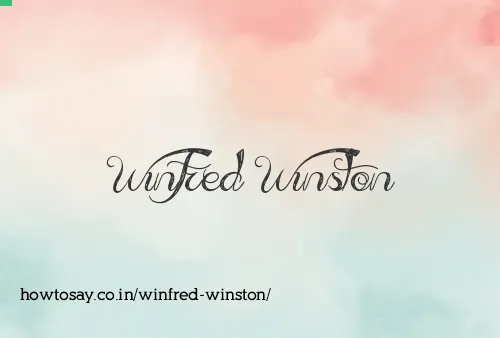 Winfred Winston