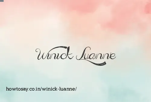 Winick Luanne