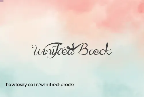 Winifred Brock