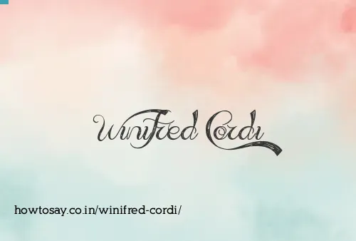 Winifred Cordi