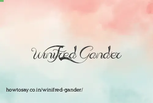 Winifred Gander