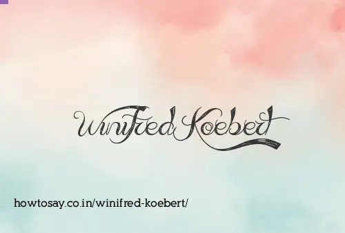 Winifred Koebert