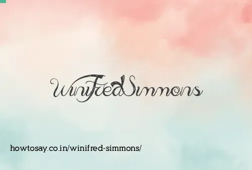 Winifred Simmons
