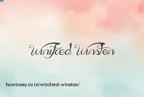 Winifred Winston