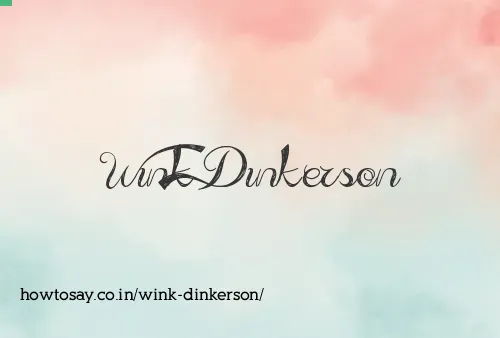 Wink Dinkerson