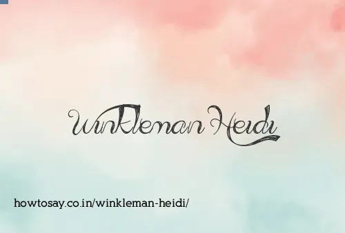 Winkleman Heidi