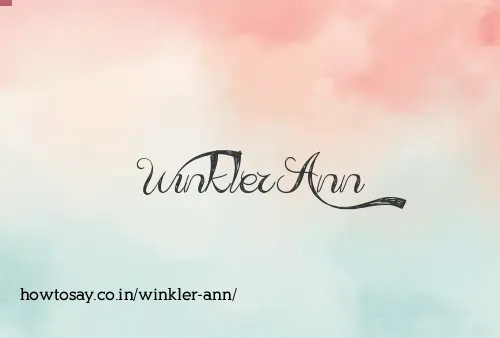 Winkler Ann