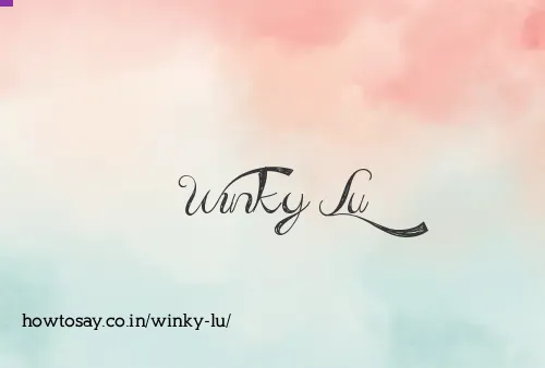 Winky Lu