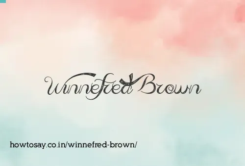 Winnefred Brown