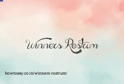 Winners Rostrum
