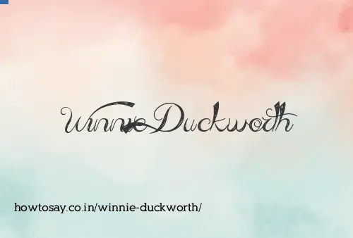 Winnie Duckworth
