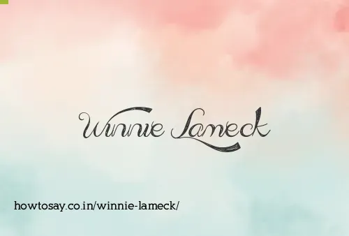 Winnie Lameck