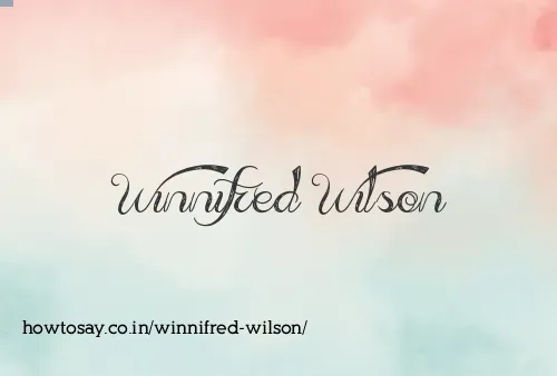 Winnifred Wilson
