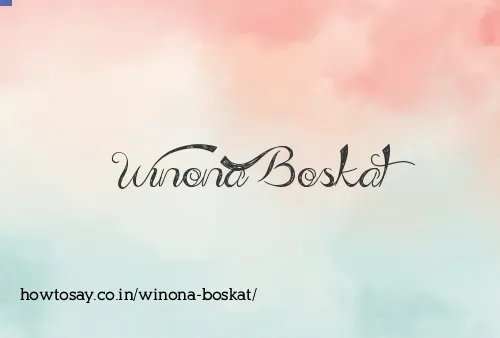 Winona Boskat