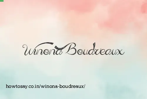Winona Boudreaux