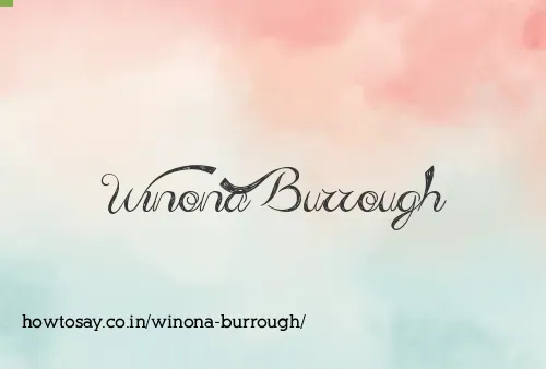 Winona Burrough