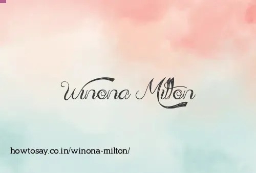 Winona Milton