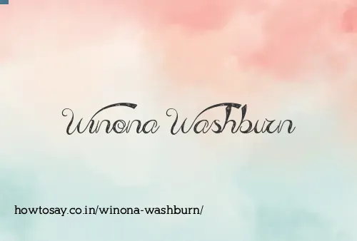 Winona Washburn